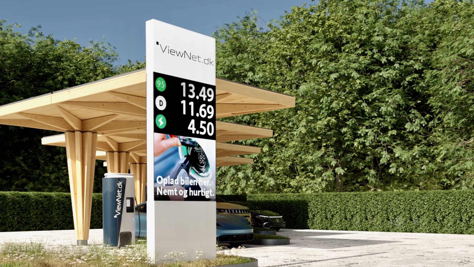 ViewNet E-Mobility Charging LED price sign 1