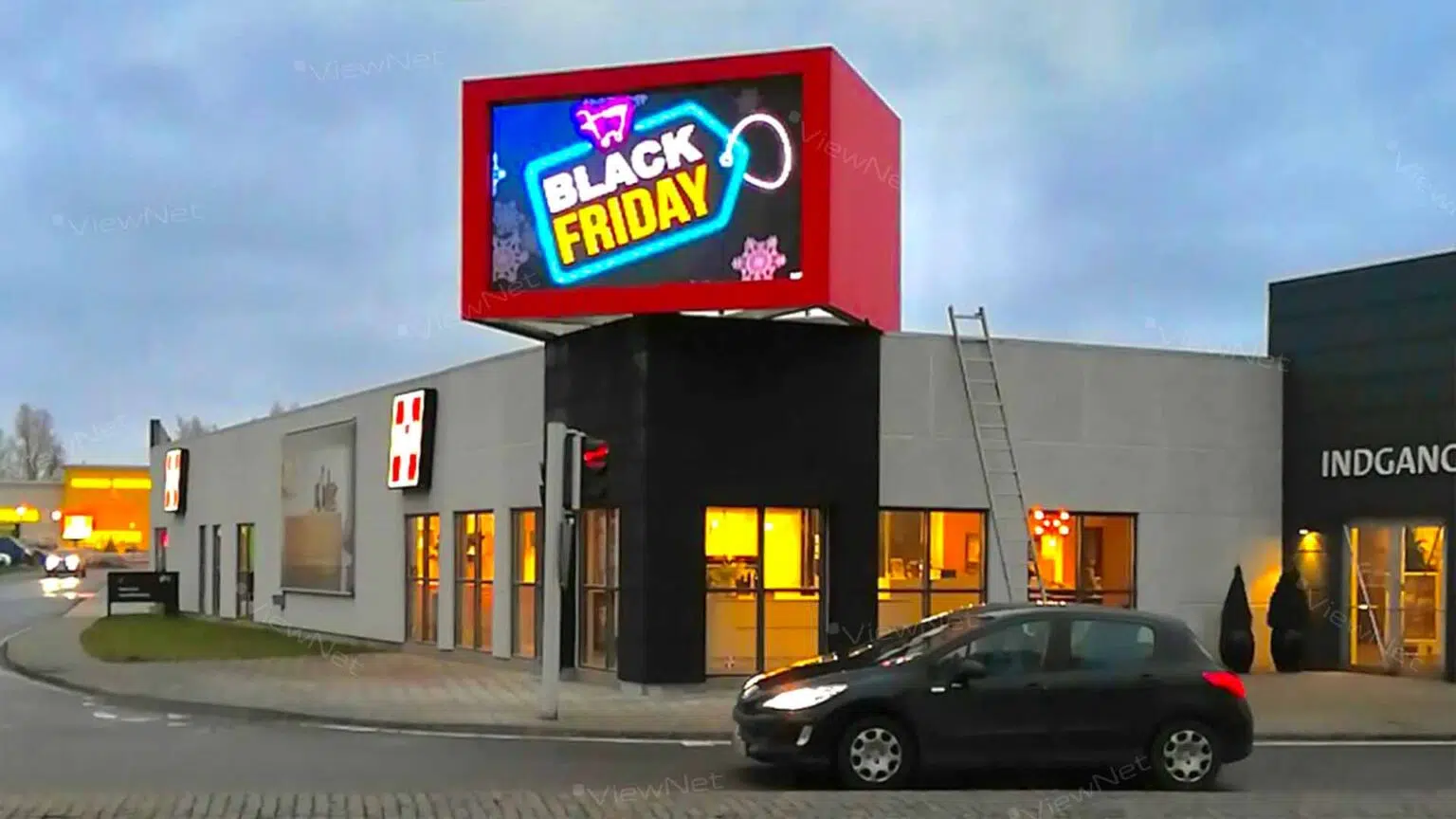 ViewNet-LED-Storskærm-Facadeskærm-Guldborgsund-centeret