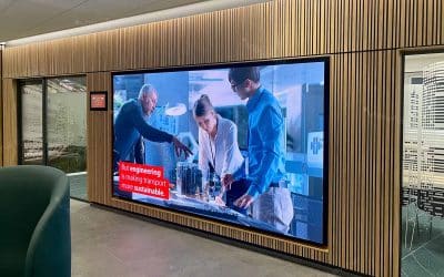 ViewNet-LED-Großbild-Besprechungsraum-Bildschirm-Danfoss-Campus-Kölding