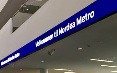 ViewNet-LED-Großbildschirm-Innenbereich-Fassadenbildschirm-Nordea-Metro