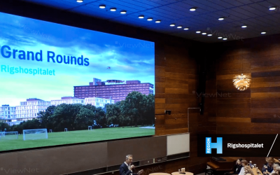 ViewNet LED Storskærm placeret i Rigshospitalets auditorium.