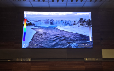 ViewNet LED Storskærm placeret i Rigshospitalets auditorium.