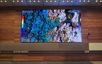 ViewNet LED Storskærm placeret i Rigshospitalets auditorium.