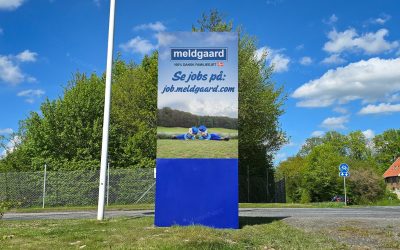 Udendørs LED Pylon til Meldgaard